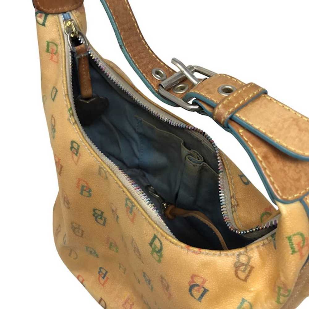 Vintage Dooney & Bourke Signature Logo Bucket Bag… - image 4