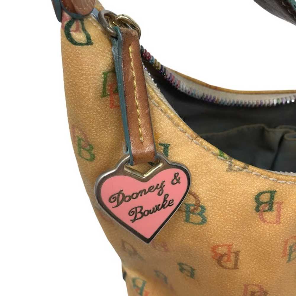 Vintage Dooney & Bourke Signature Logo Bucket Bag… - image 5