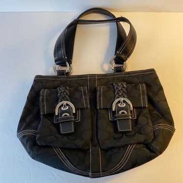 Vintage Black Coach handbag - image 1