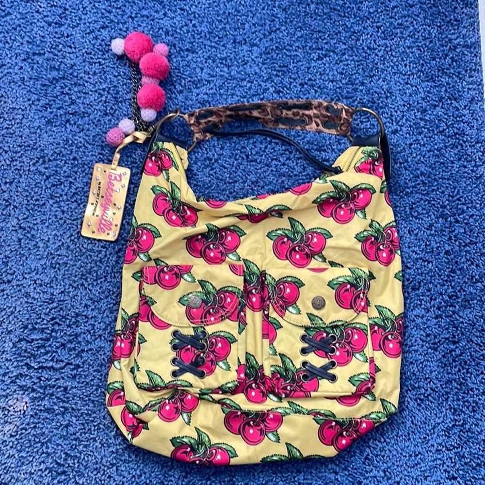 Betsey Johnson Yellow Cherry Tote - image 1