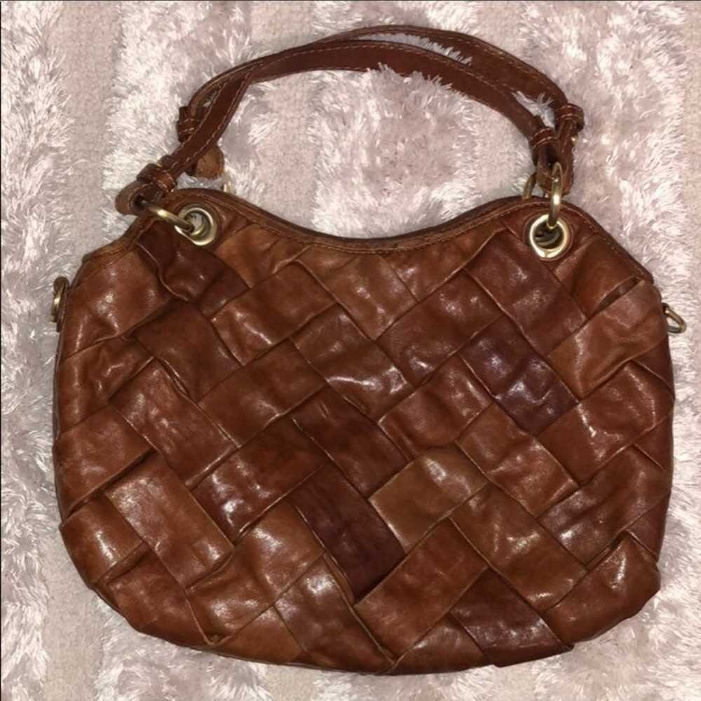 Vintage Cole Haan Woven Leather Handbag - image 1