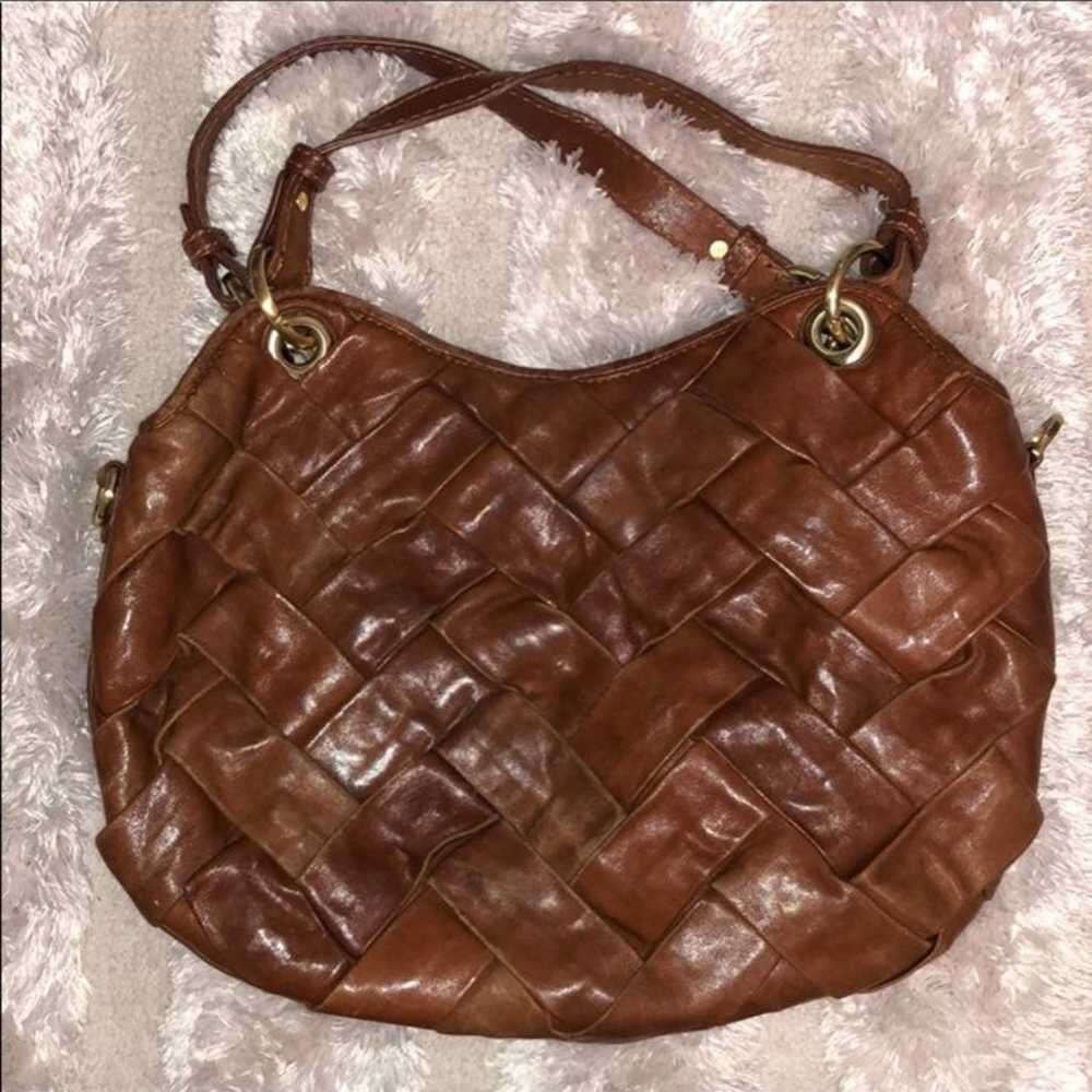 Vintage Cole Haan Woven Leather Handbag - image 2