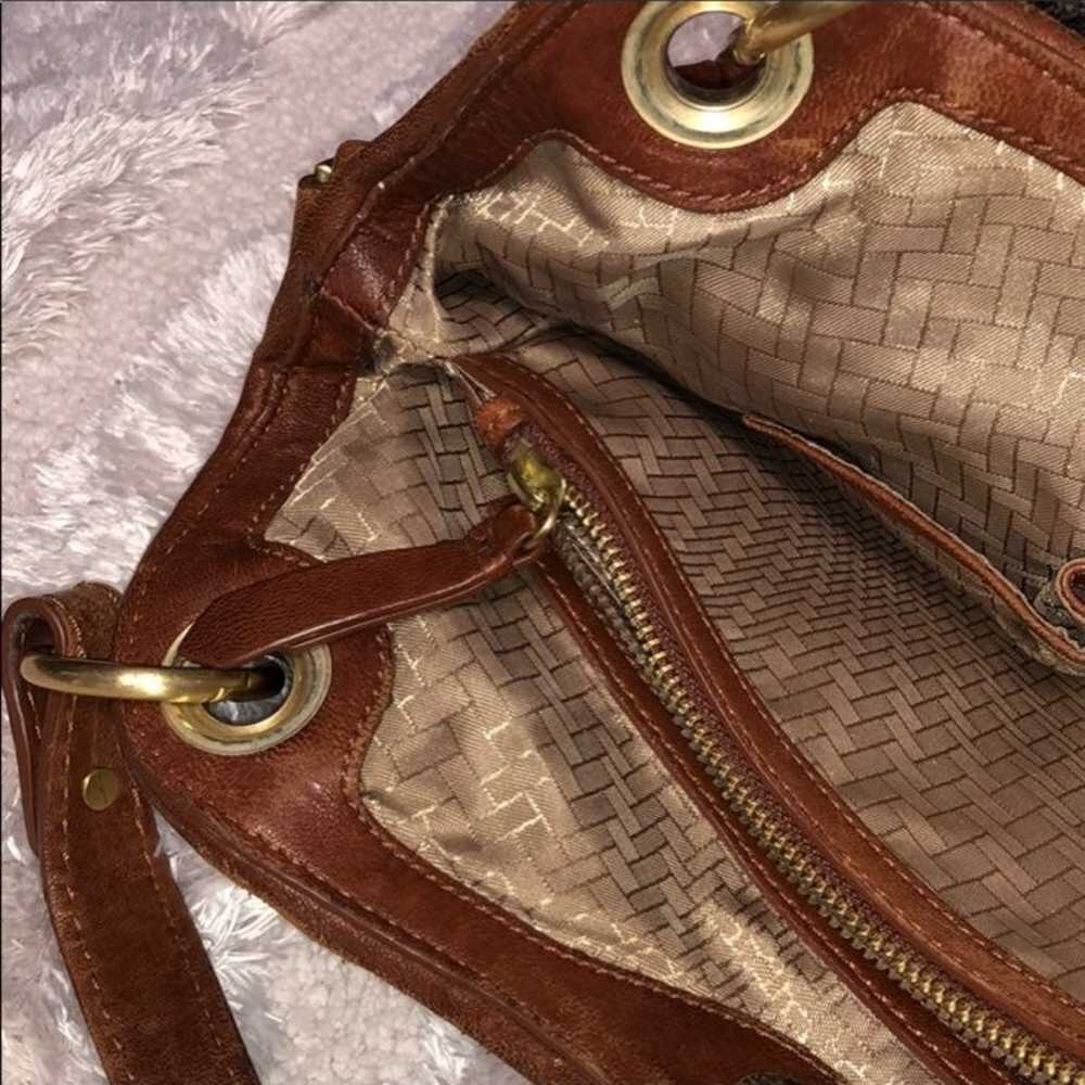 Vintage Cole Haan Woven Leather Handbag - image 7