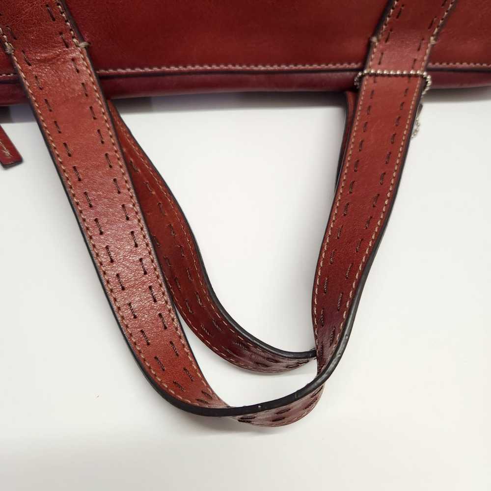 Fossil Vintage Satchel Soft Burgundy Leather Medi… - image 6