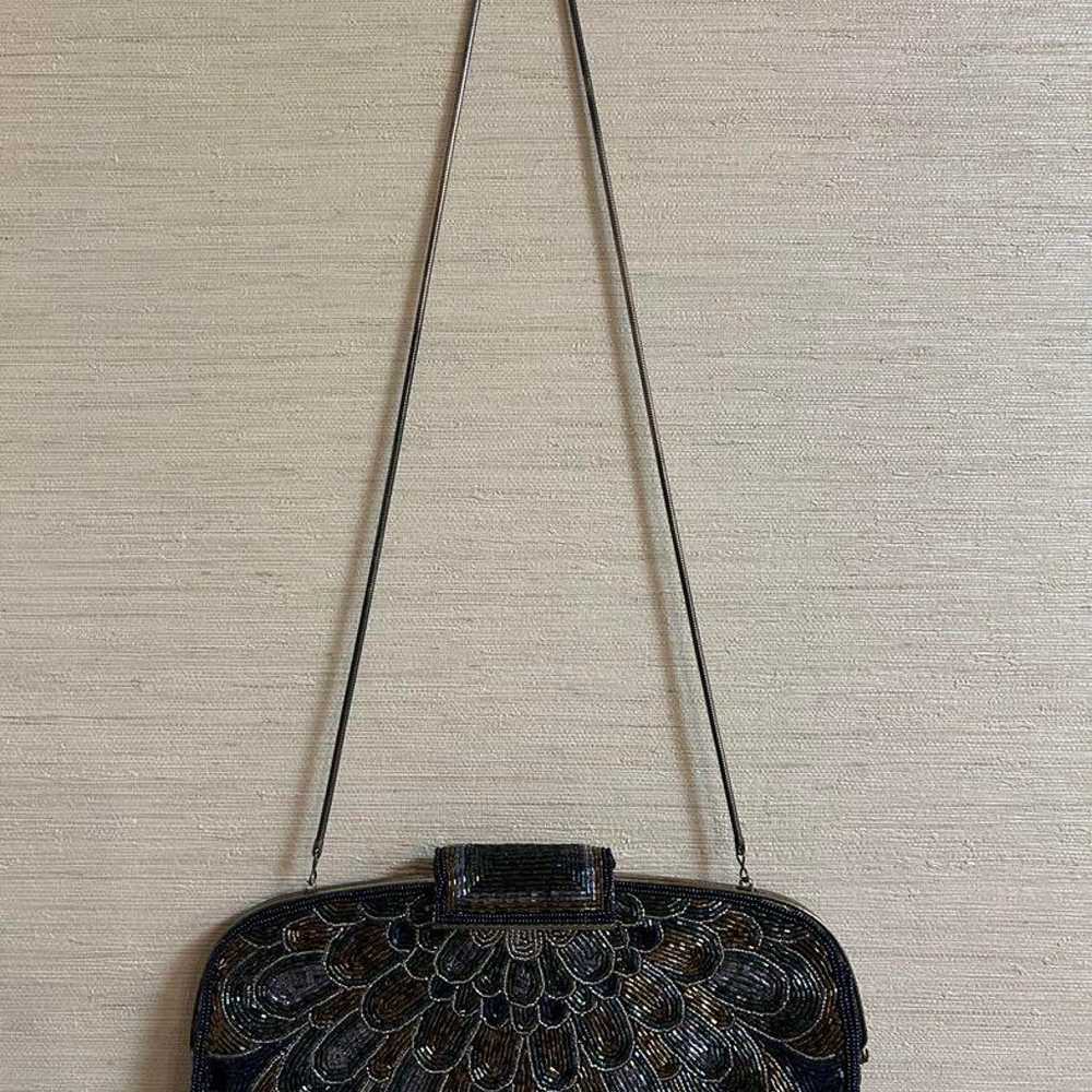 【Vintage】Beaded bag clutch bag shoulder bag vinta… - image 6