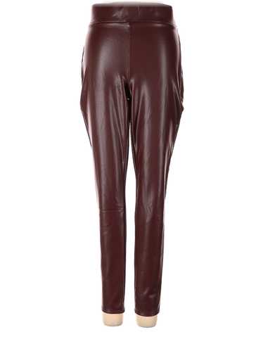 Ann Taylor LOFT Women Red Faux Leather Pants S - image 1