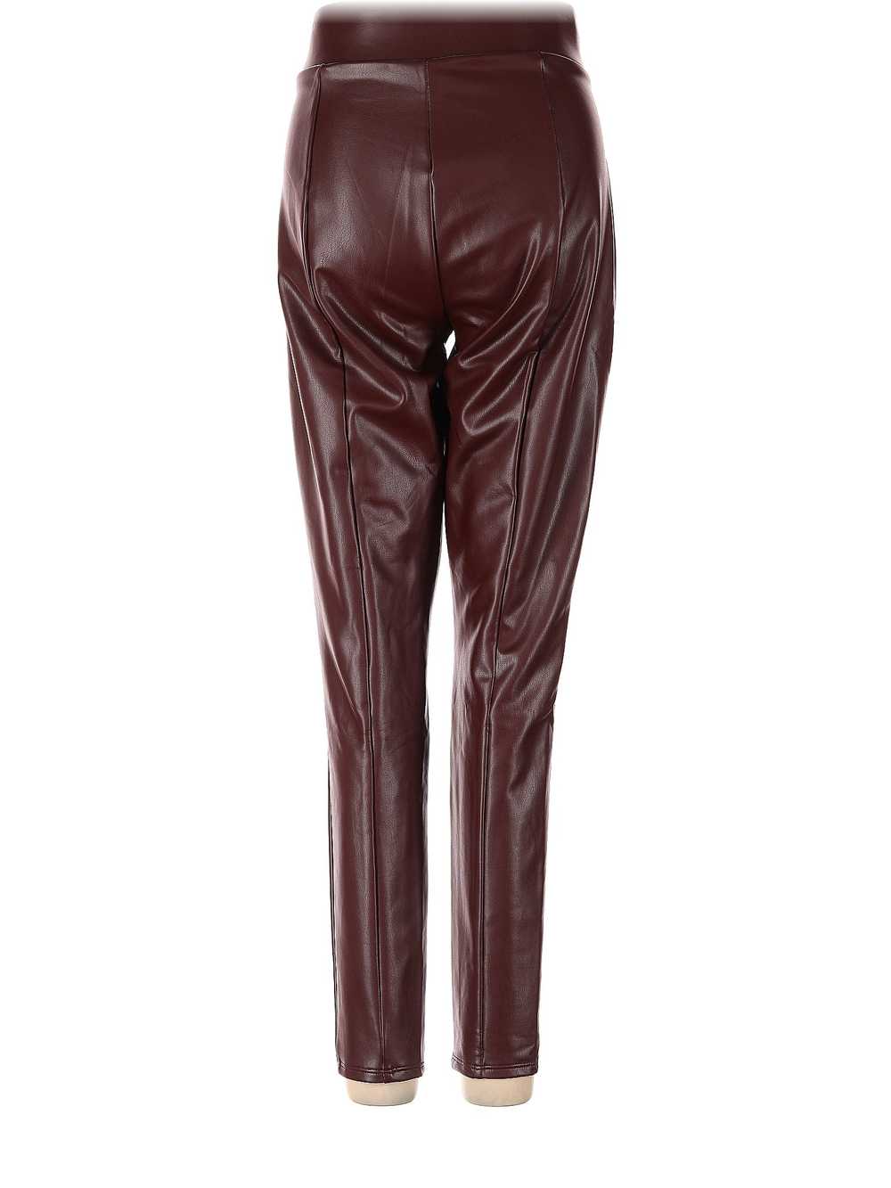 Ann Taylor LOFT Women Red Faux Leather Pants S - image 2