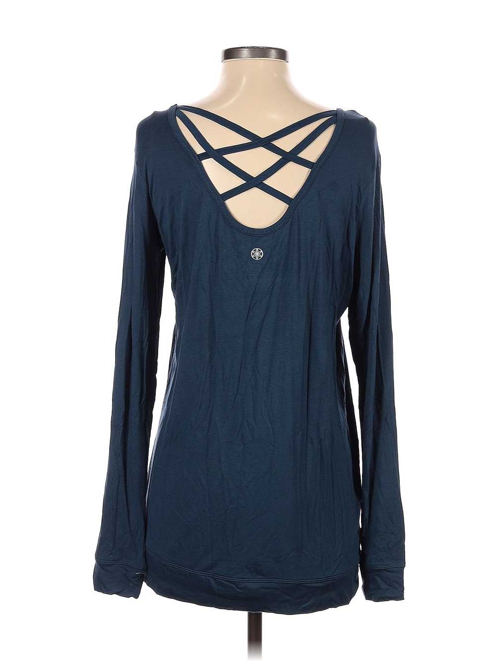 GAIAM Women Blue Long Sleeve Top XS - image 2