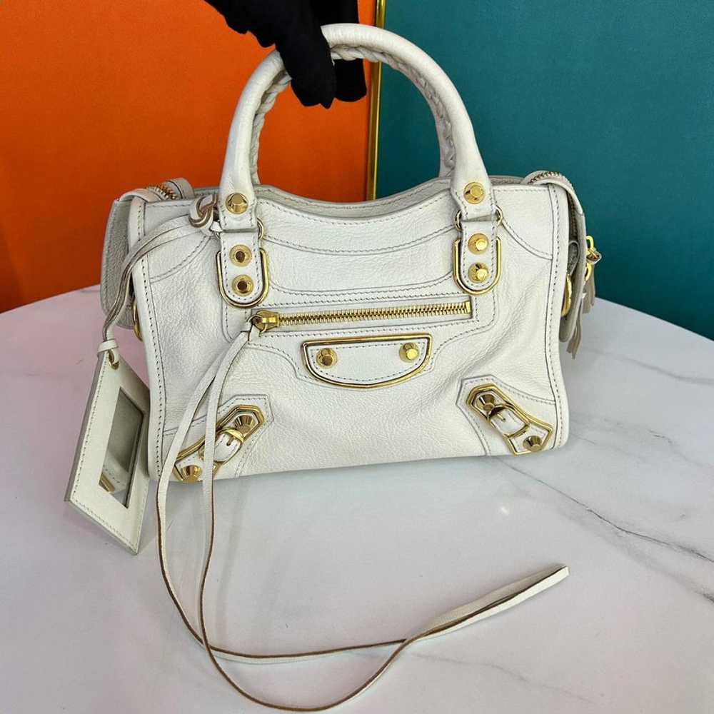 Balenciaga Classic Metalic leather handbag - image 2