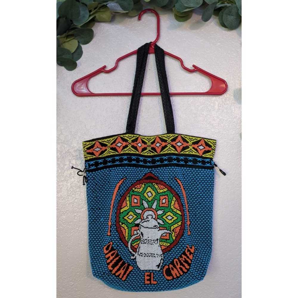 Vintage Daliat El Carmel Beaded Tote Bag - image 2