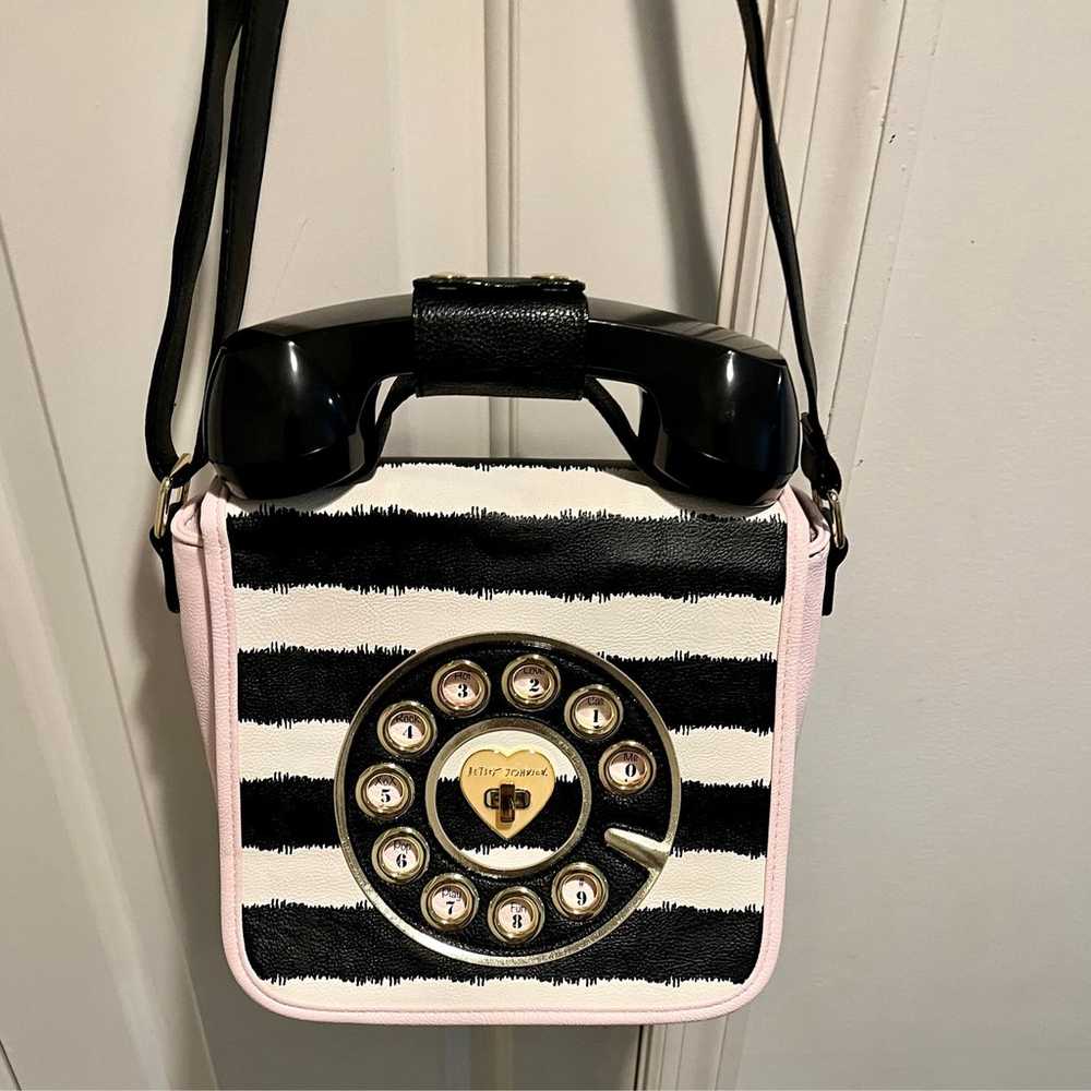 Betsey Johnson vintage rotary telephone Crossbody… - image 1