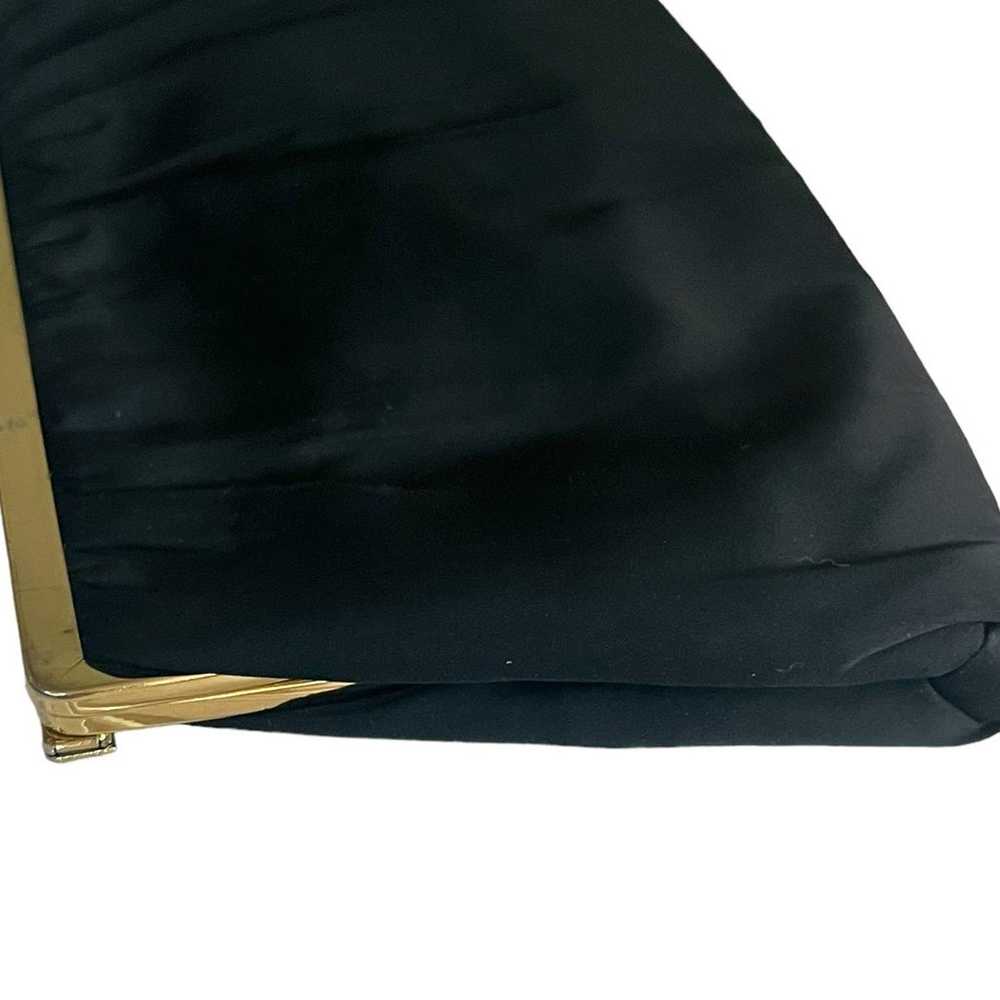 After Five Vintage Black Chiffon Handbag Clutch A… - image 10