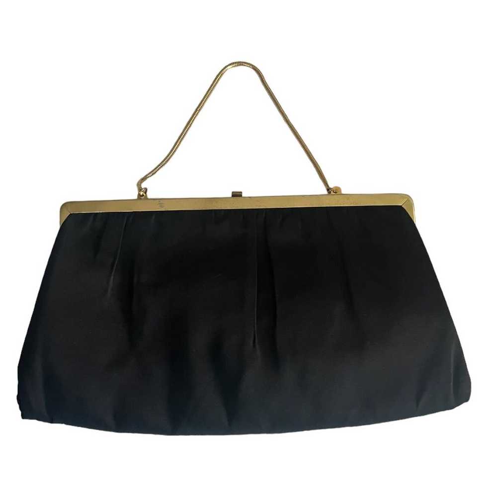 After Five Vintage Black Chiffon Handbag Clutch A… - image 2