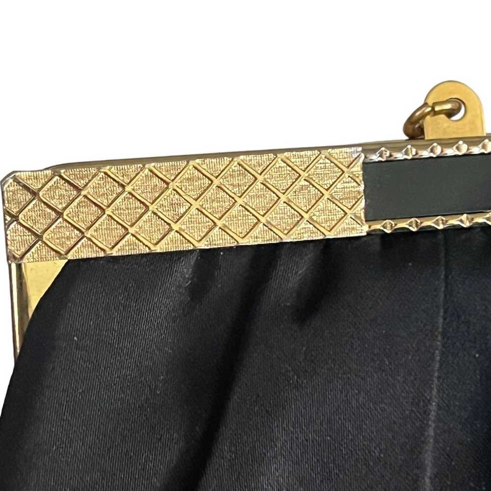 After Five Vintage Black Chiffon Handbag Clutch A… - image 3