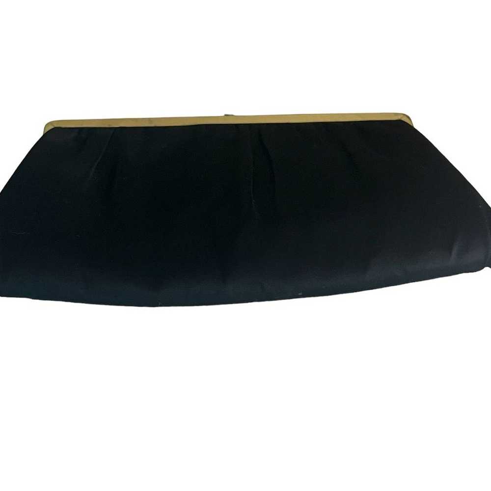 After Five Vintage Black Chiffon Handbag Clutch A… - image 9