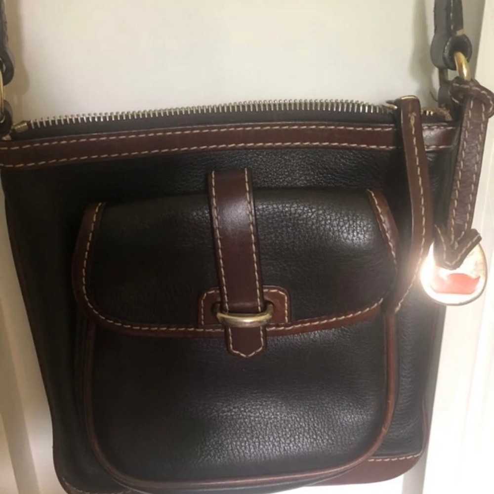 Vintage Dooney and Bourke smooth leather crossbody - image 2