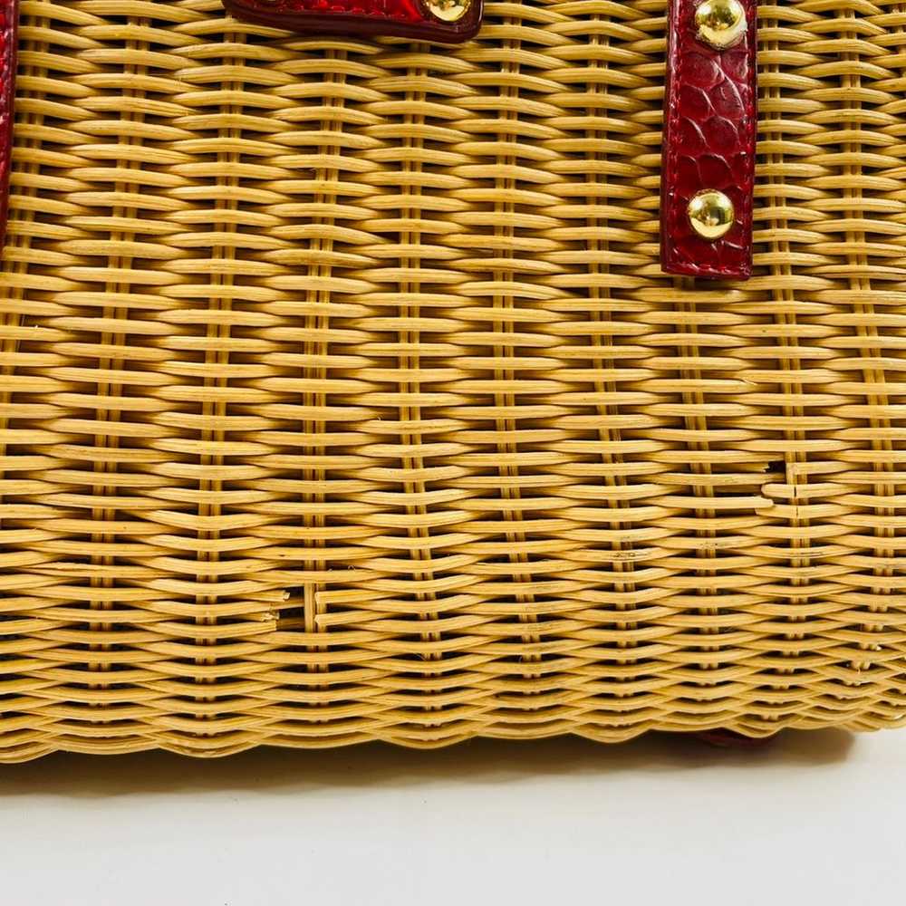 Vibtage Wicker Basket Tote Purse - image 6