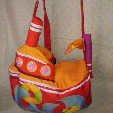 Vintage 90s Tug Boat Novelty Purse Bag