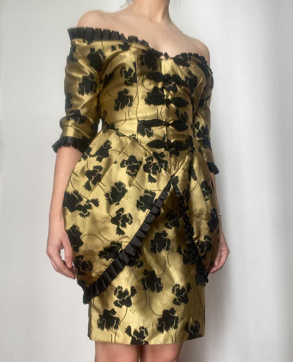 Isabelle Allard Baroque Dress in Gold and Black - image 1