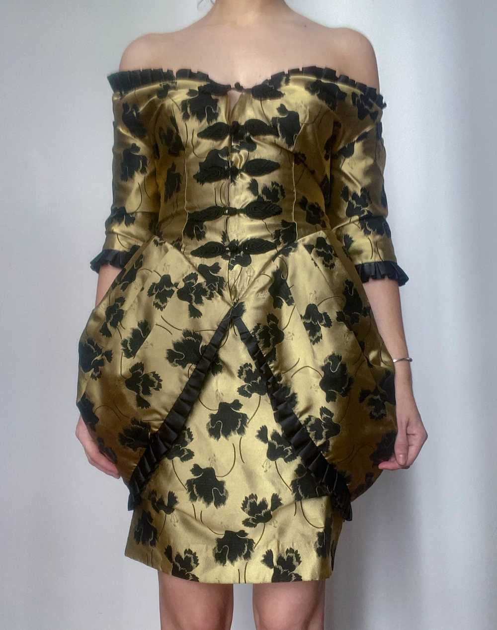 Isabelle Allard Baroque Dress in Gold and Black - image 2