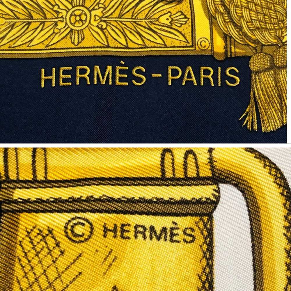 Hermes Carre 90 Grand Uniform Scarf Navy Authentic - image 7