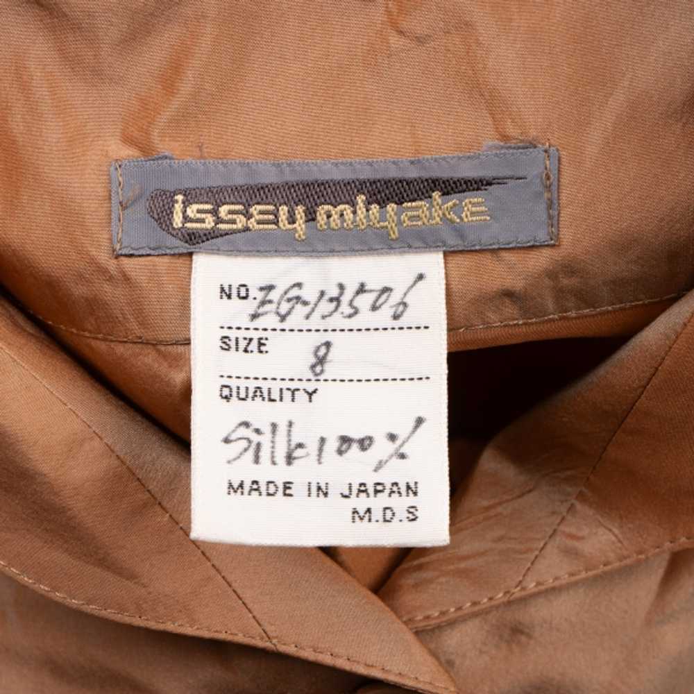 ISSEY MIYAKE Pleated Silk Blouse Size 8(K-118671) - image 12