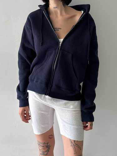 1980s Navy Zip Hoodie