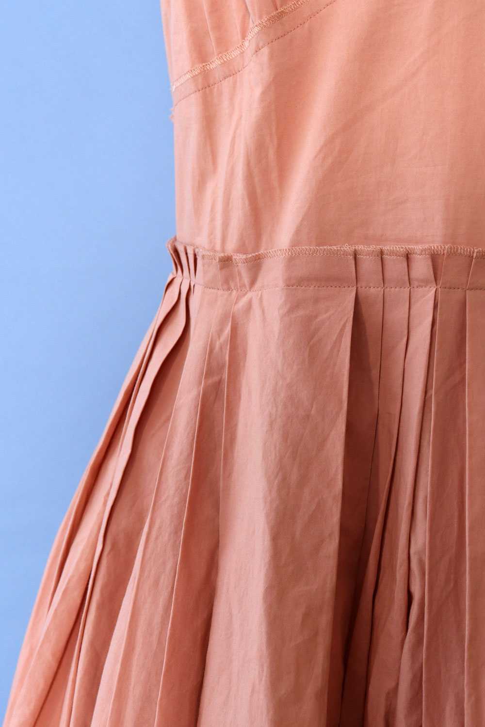 Sonia Rykiel Romantic Rose Pleat Dress M - image 3