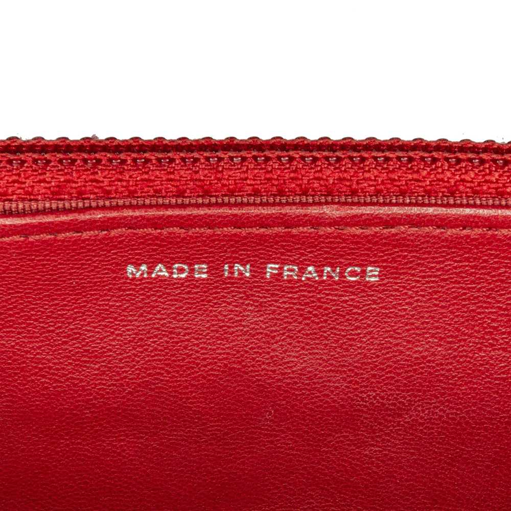 Product Details Chanel Red Lambskin Classic Walle… - image 9