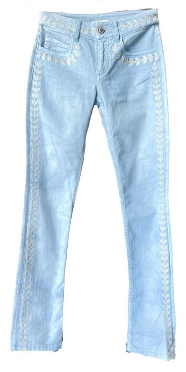 Product Details Chanel Blue Embroidered Jeans