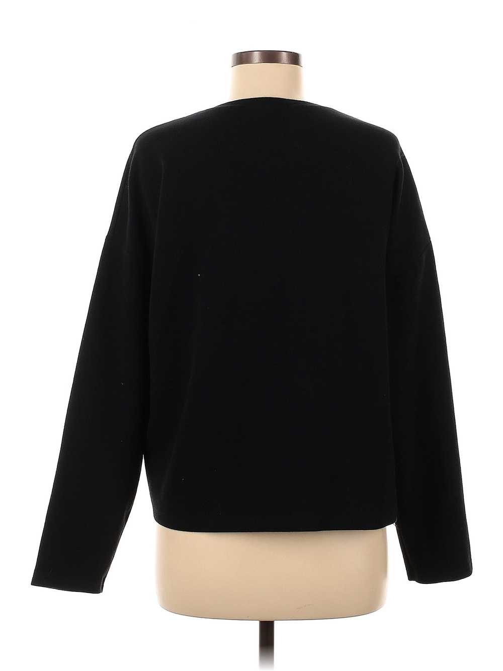 Zara Basic Women Black Sweatshirt M - image 2