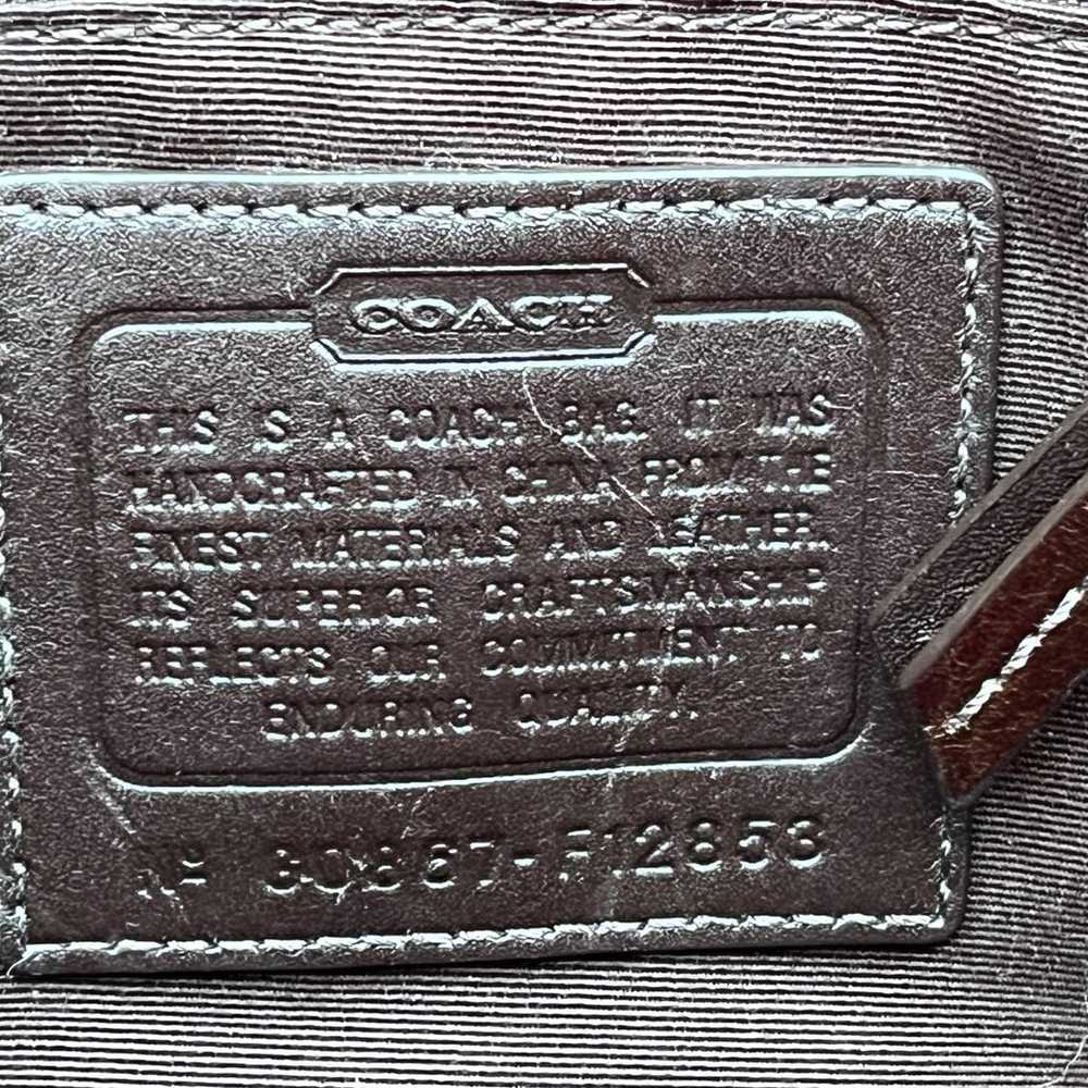 Vintage brown coach tote bag - image 7