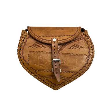 Vintage Tooled Leather Purse - image 1