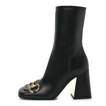 GUCCI Nappa Horsebit Ankle Boots 35 Black - image 1