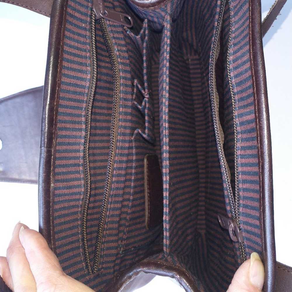 Brighton Brown Basket Weave leather purse - image 7