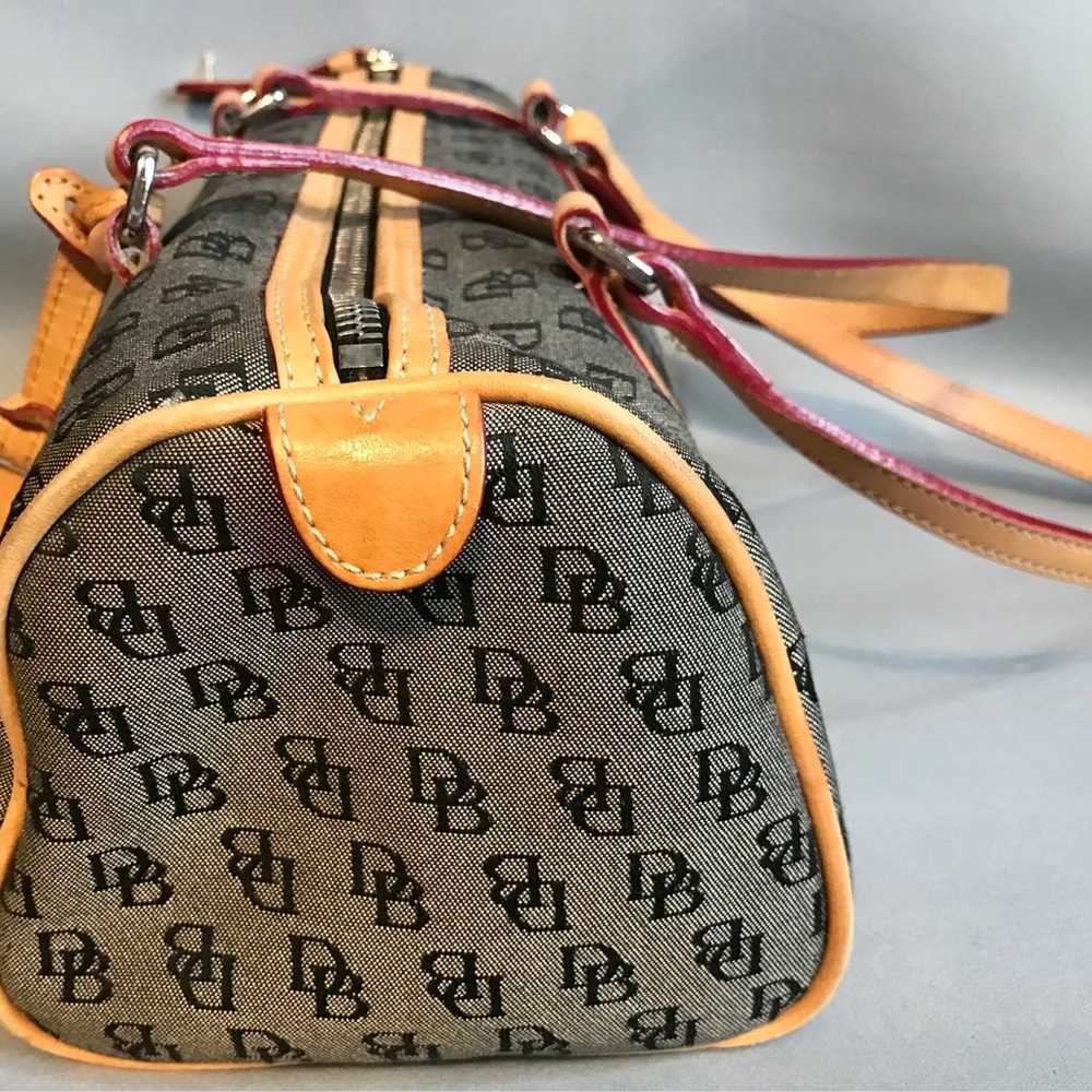 Dooney and Bourke Signature Logo Tan/ Taupe  Barr… - image 2