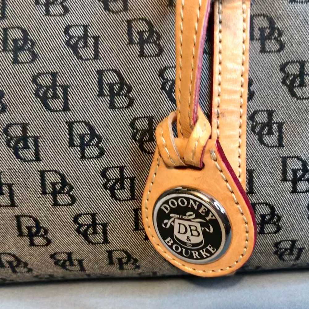 Dooney and Bourke Signature Logo Tan/ Taupe  Barr… - image 8