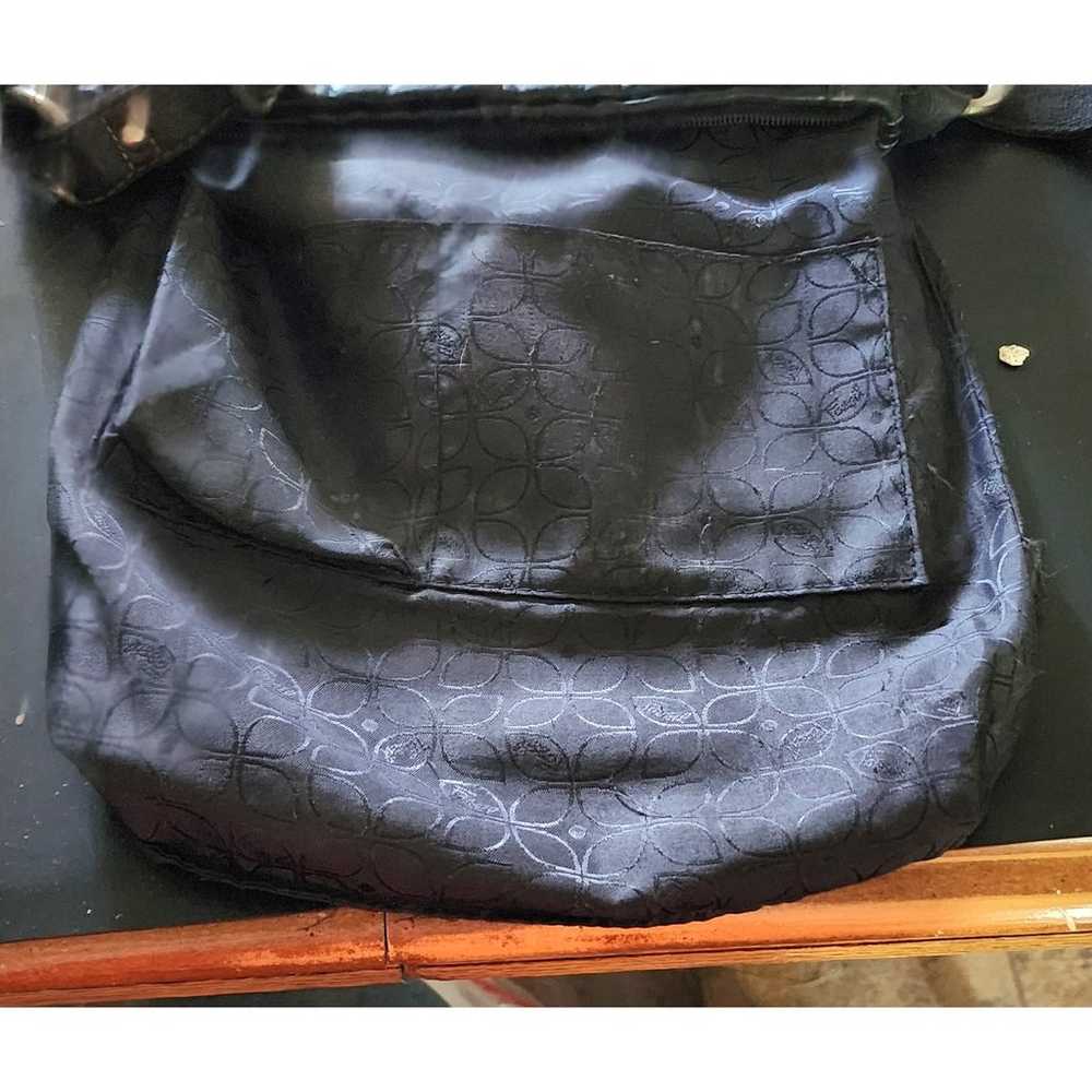 VTG. FOSSIL Hanover Purse Black Leather shoulder … - image 4