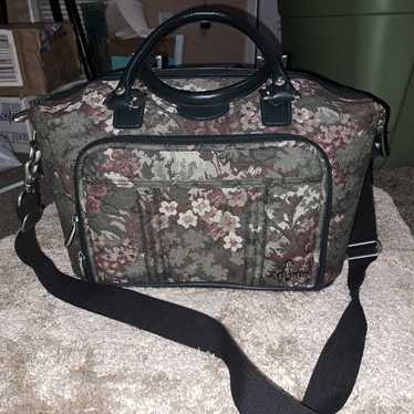 VTG Floral Tapestry Carry On Bag