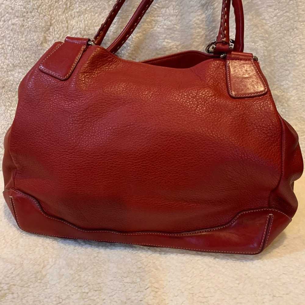 Antonio Melani Red Leather Handbag - image 1