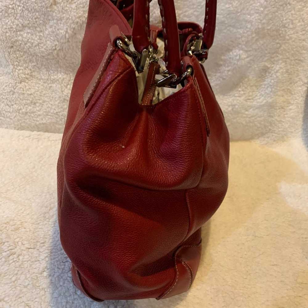 Antonio Melani Red Leather Handbag - image 2