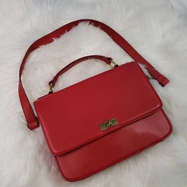 J.Crew Leather Red leather purse ($200+) vintage