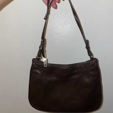 Vintage Brown Coach Shoulder Purse - image 1