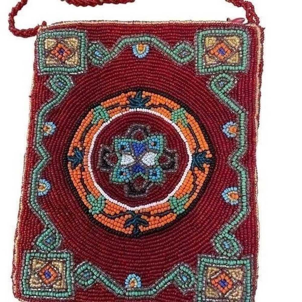 Vintage Hand Beaded Christiana Crossbody Boho Bag - image 5