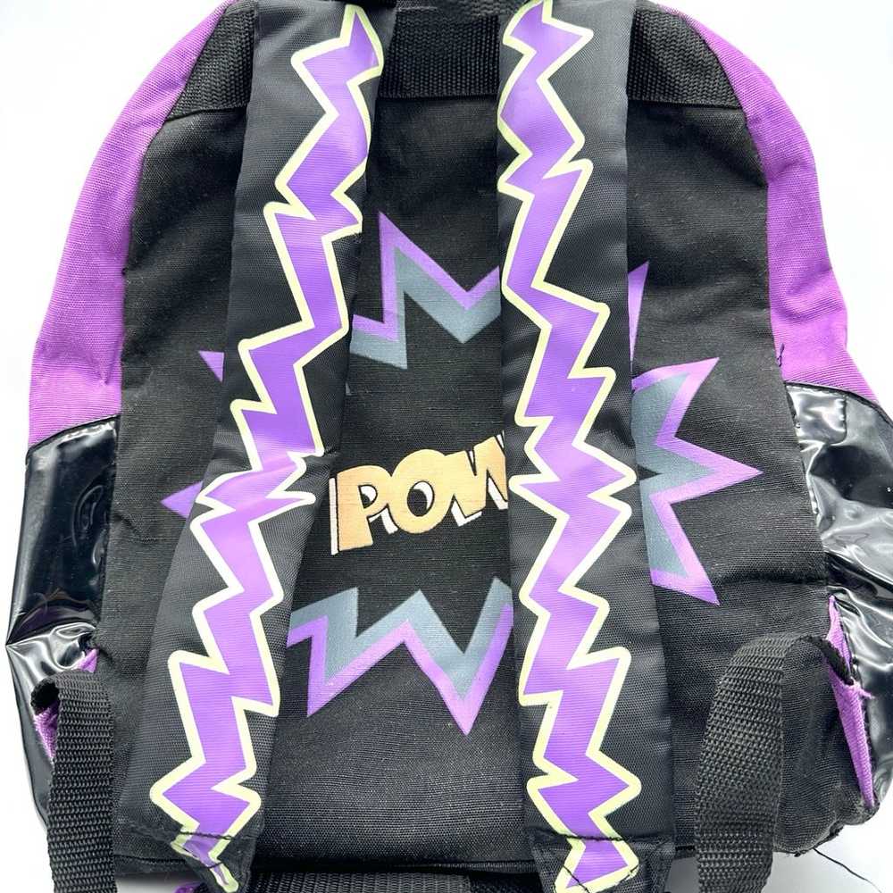 Powerpuff Girls Black Purple Backpack Cartoon Net… - image 2