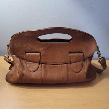 Toko Genuine leather bag Vintage 60s top handle b… - image 1