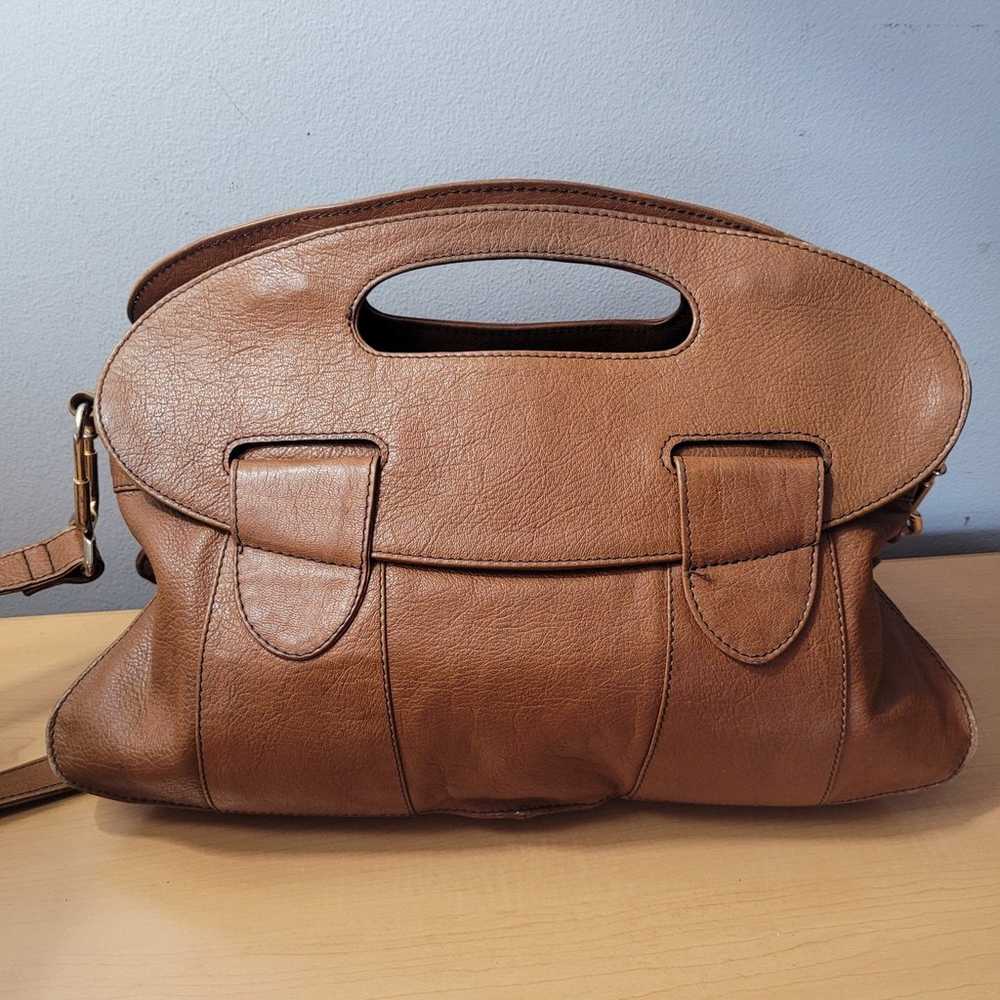 Toko Genuine leather bag Vintage 60s top handle b… - image 3