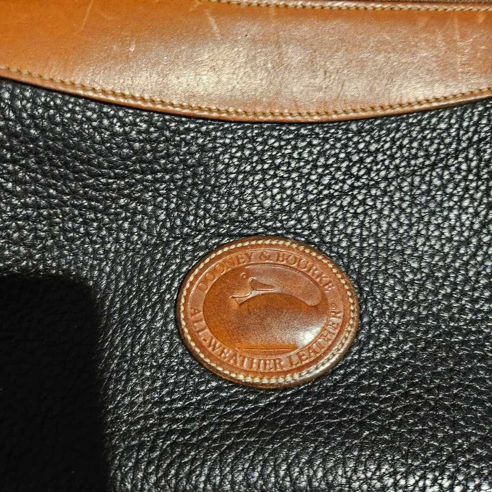 Vintage Dooney Bourke black  pebbled leather  l - image 3