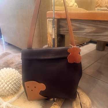 Tous all leather bag with handmade charm! - image 1