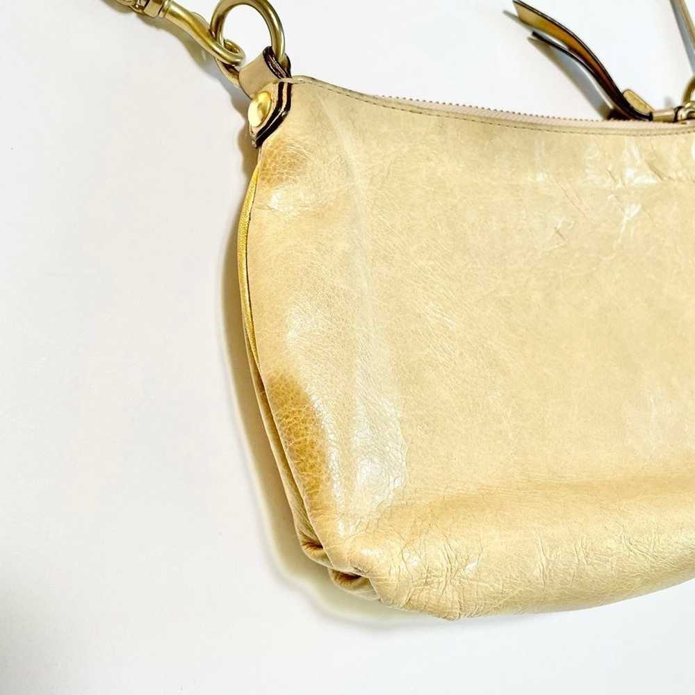 Coach Beige/Gold Trim Vintage Leather Crossbody - image 4